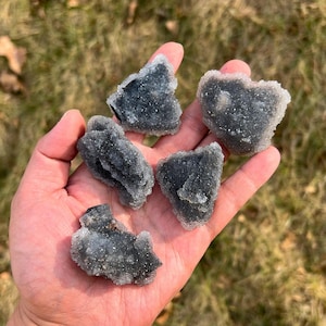 Naturligt svart sfalerit mineralprov, kristallrå sten, Reiki-helande gåva, heminredning 1 st