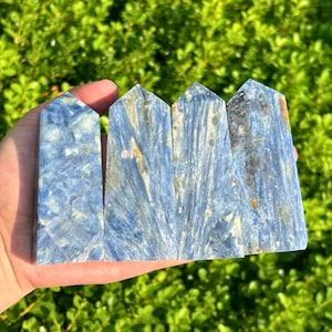 Natural Blue Kyanite Point,Kyanite Obelisk,Crystal Wand Tower,Mineral Specimen,Home Decoration,Reiki Healing,Crystal Gift,Unique Crystal