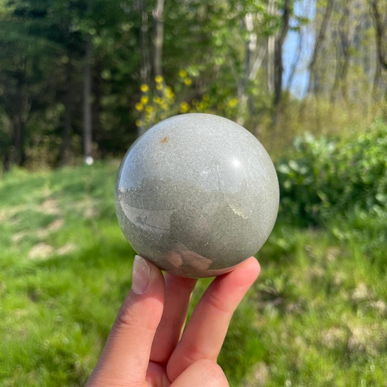 70mm+ Natural Quartzite Sphere,handcrafted Carved Crystal Ball,healing ...