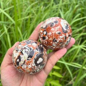 60mm+ Natural Money Agate Sphere,Crystal Sphere,Fluorite Ball,Mineral Specimen,Home Decoration,Reiki Healing,Crystal Gifts 1pc