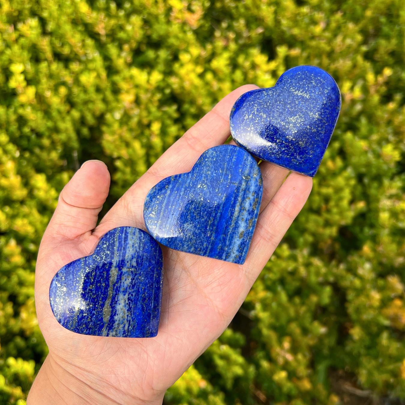 Ciondolo cuore Lapislazzuli pietra con catena Ciondolo cuore Lapislazzuli pietra con catena