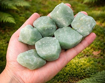 Pietra grezza naturale di avventurina verde, esemplare minerale, regalo di cristallo, arredamento per la casa, 1 pezzo