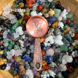 Natural Crystal Mini Carving Box,Mystery Crystal Box, Heal Crystal Animal Box, Crystal Lucky Box, Metaphysical Mystery Gift 19~23PCS