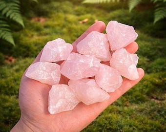 Natural Rose Quartz Raw Stone,Mineral Specimen,Crystal Gift,Home Decor 1pc