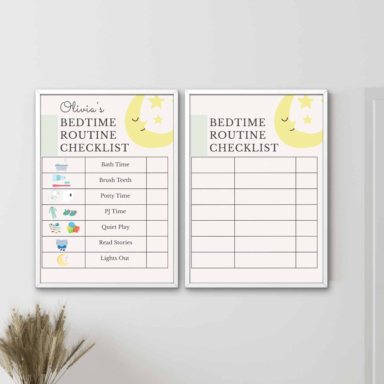Toddler Morning & Bedtime Routine Chart | Visual Schedule (editable ...