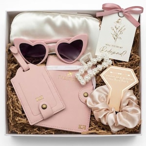 Personalized Bridesmaid Proposal Gift Set: Travel Accessories - Destination Wedding