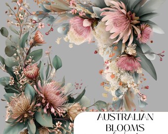30 Pastel Floral Clipart Bundle, Watercolor Flowers PNG, High Quality PNG, Digital Paper Craft, Scrapbooking, Card Making, Digital Download