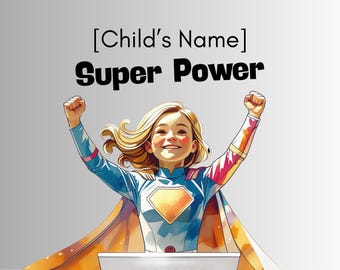 Personalised Super Power Book for children with special needs. A Custom Story Celebrating Your Child - Digital or Printed |