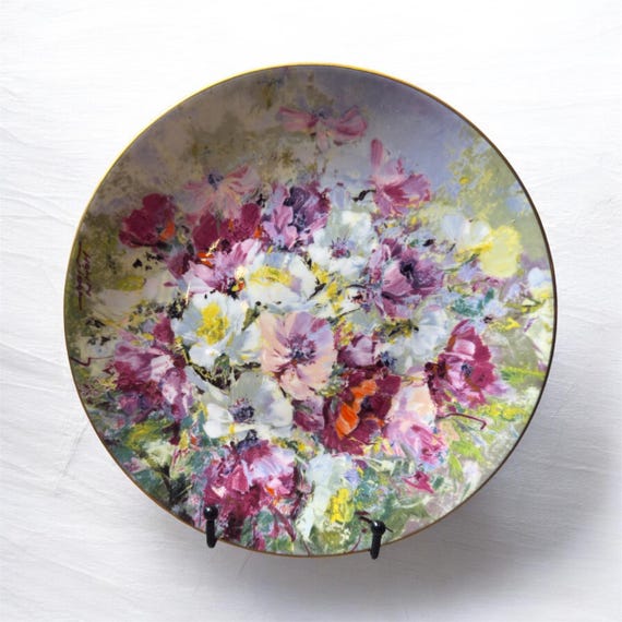 Vintage Royal Doulton Spring Harmony Plate Hahn Vidal 1975 #36/15000 Floral Collector Plate England