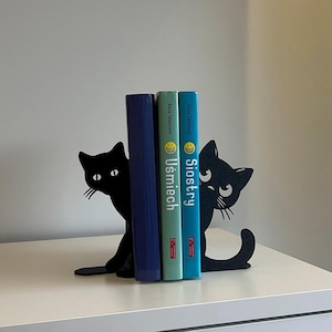 Cute book ends cats