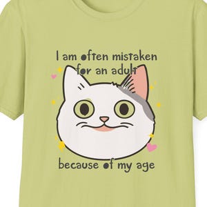 T-shirt drôle pris pour un adulte à cause de mon âge
