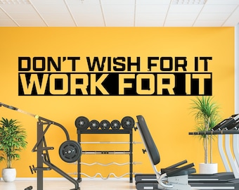 Gym Wall Art | Motivational Art | Fitness Training Gift Idea | Gym Accessory | Office Wall Sign | Gym Wall Decal | Yes You Can
