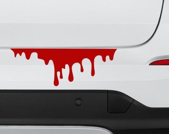 Dripping Blood Decal | Vinyl Decal Stickers | Halloween | Blood Splash | Bloody Drip Stickers