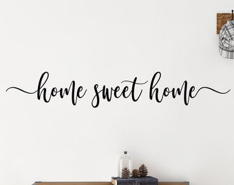 Home Sweet Home Wall Decal | Neon Sign | Home Decor | Housewarming Gift | Home Sweet Home Door Decals | Home Vinyl Decal | First Home Gift