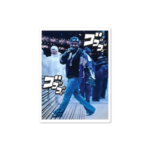 Kendrick Lamar Onomatopoeia Super Bowl LIX Battle 4&quot; Funny Sticker