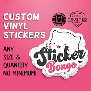 Custom Logo Art Sticker Waterproof Vinyl Printed Sticker Sets