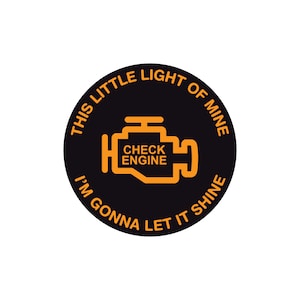 This little light of mine 4&quot; Sticker
