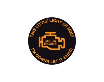 This little light of mine 4" Sticker