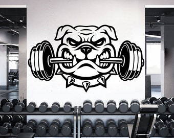 Custom Gym Wall Decal - Personalized Weight Room Decal - Home Gym Barbell Wall Decal - Fitness Quotes - Wall Decor Vinyl Lettering