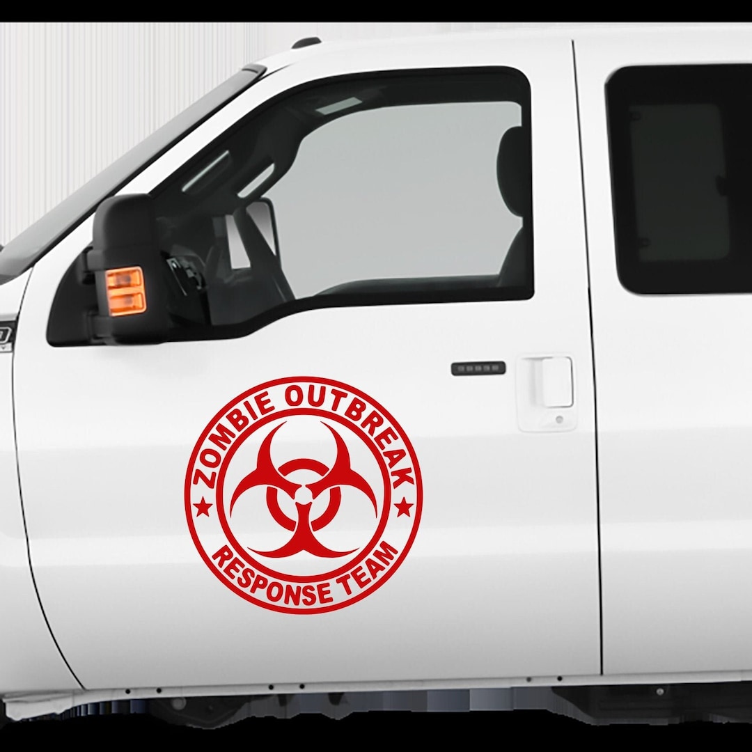 Adesivo Adesivo Zombie Hunting Permit – Wyoming Outbreak Response Team – Decalcomania Tagliata