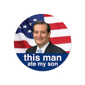 This Man Ate My Son 3&quot; Sticker Zodiac Killer Memes  waterproof holographic vinyl