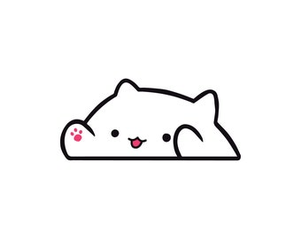 Bongo Cat 8" Waterproof Vinyl Decal