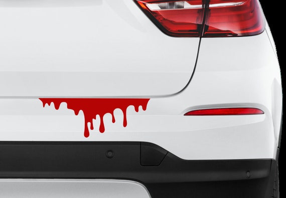 Bumper Sticker Laptop Skateboard Car Window Blood Drip Red PVC Vinyl Decal