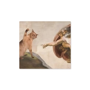 Creation of Cat 3&quot; Funny Sticker vinyl waterproof