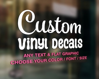 Aangepaste zakelijke vinylsticker – gepersonaliseerde transfersticker (6–22")