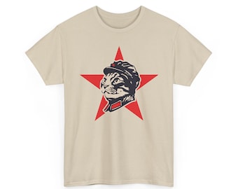 Communist Cat T-Shirt | Cat Star Design