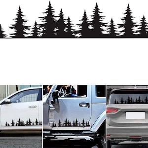 Set of 2 Forest Decal Car Graphics Side Vinyl Sticker Decals for Cars/Ford/SUV/Jeep Wrangler, Universal Full Body Car Decals