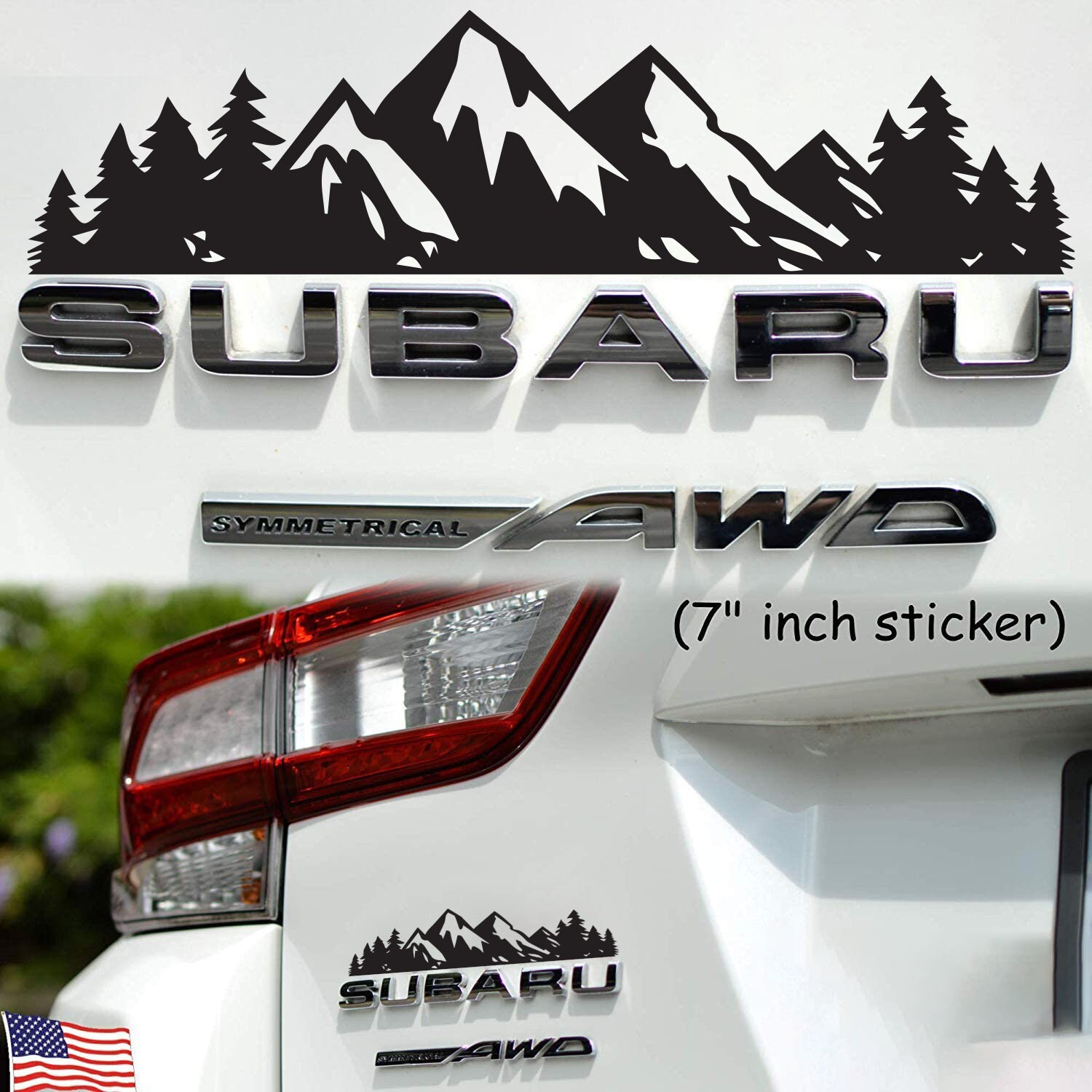 Subaru sticker emblem deals