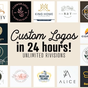 Custom Logo Design: Minimalist, Hand-Drawn Business Branding