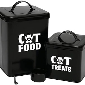 Pet Food Decal | Pet Food Labels | Cat Food Label | Label Only | Cat Treat Label | Packaging Labels For Jar Canister Container Bin