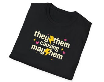 They Them Shirt - Causing Mayhem Nonbinary Pride Tee