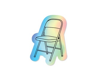 Montgomery Brawl Folding Chair 3" Holographic Waterproof Sticker