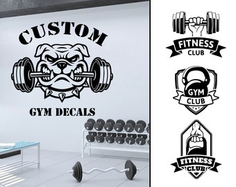 Custom Gym Wall Decal: Personalized Fitness Decor