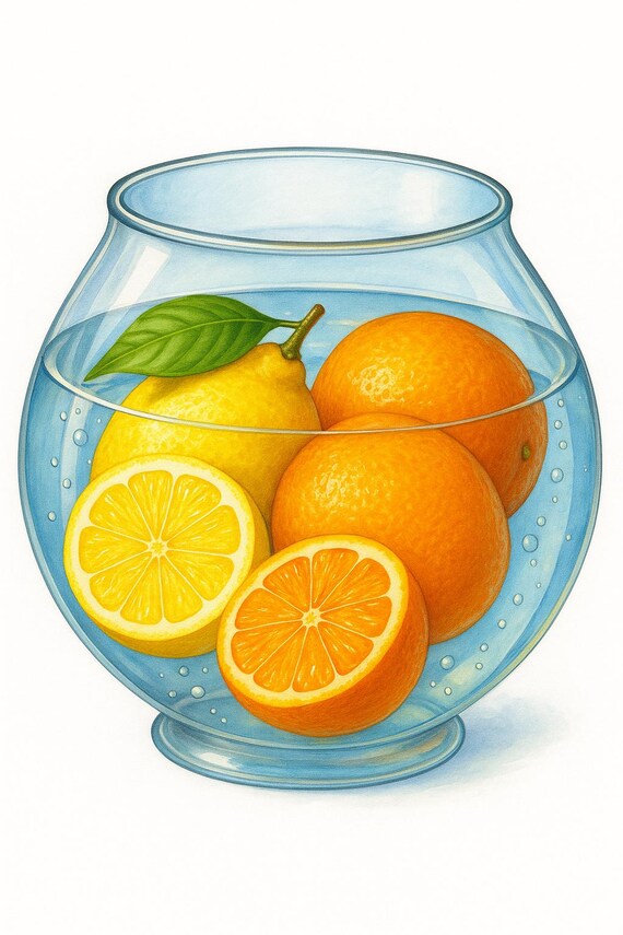 Citrus Fruits Coloring Book for Adults | Realistic Botanical Printable PDF, 25 Pages