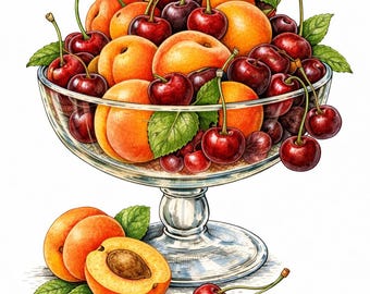 Cosecha botánica de verano - Libro para colorear botánico realista para adultos - 20 páginas · PDF imprimible