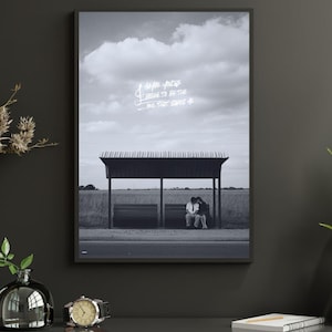 Wonderwall Lyric Wall Art – Maybe You’re Gonna Be the One That Saves Me | Lyric Inspired Framed Canvas