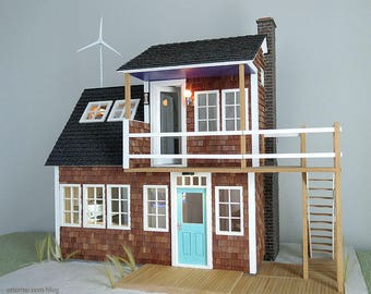 SALE: Baxter Pointe Villa - OOAK modern miniature dollhouse