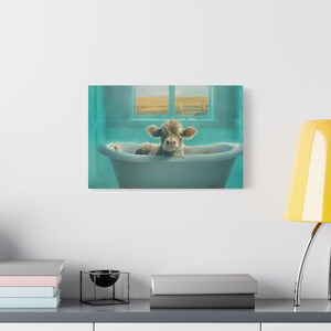 Whimsical Cow Canvas Print