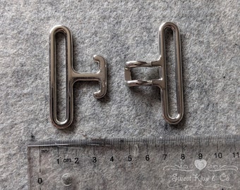 50mm (2 inch) Silver Cinch Buckle - Interlocking Buckle - Surcingle Buckle - Equestrian Buckle