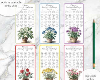 Flower Savings Tracker - Cute Money Savings Tracker Printable