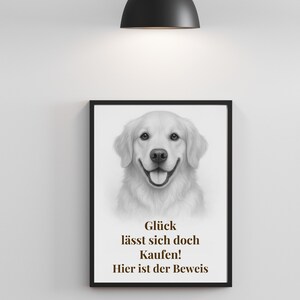 Digital dog poster with saying – wall picture instant download – gift for dog lovers black and white