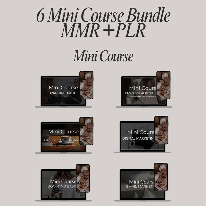 Digital Business Mini Course Bundle | PLR MRR (instant Download) - Etsy ...