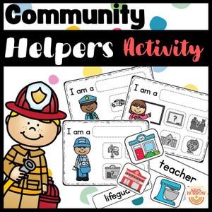 Community Helpers Activity Preschool and Kindergarten | Jobs Sorting Mats