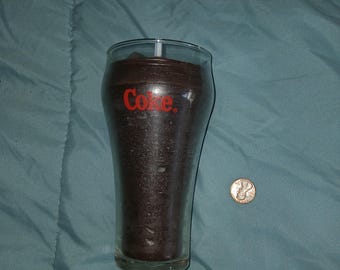 Vintage Cola Kerze im Trinkglas