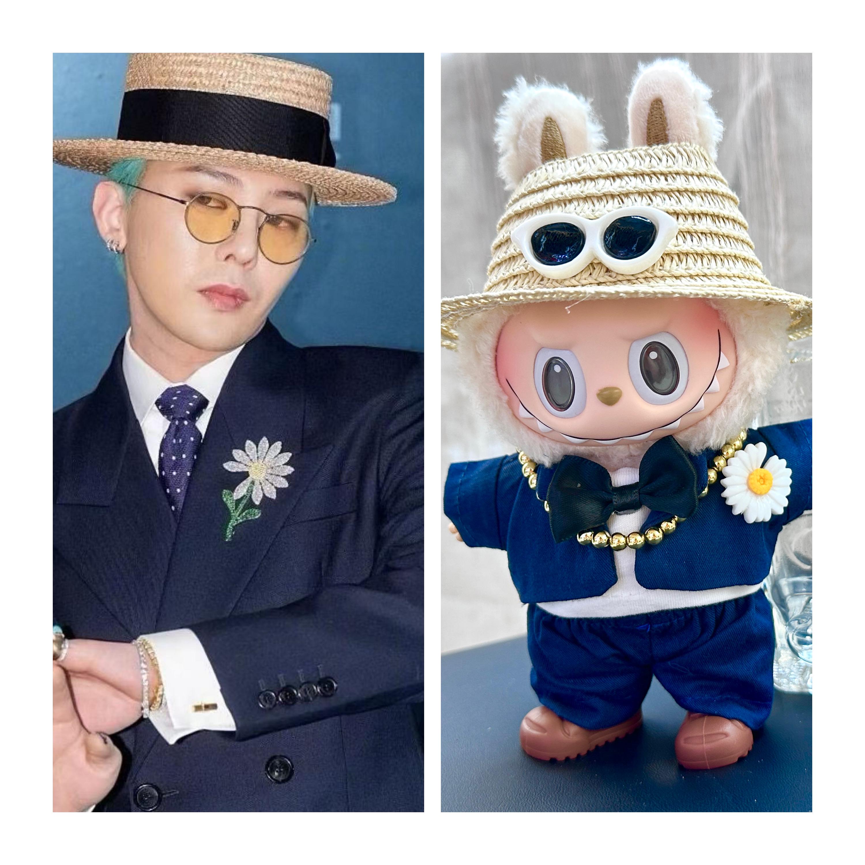 Labuhu G-dragon liveコスプレ Big Bang G-dragon Concert Performance Costume Inspired Labubu Doll