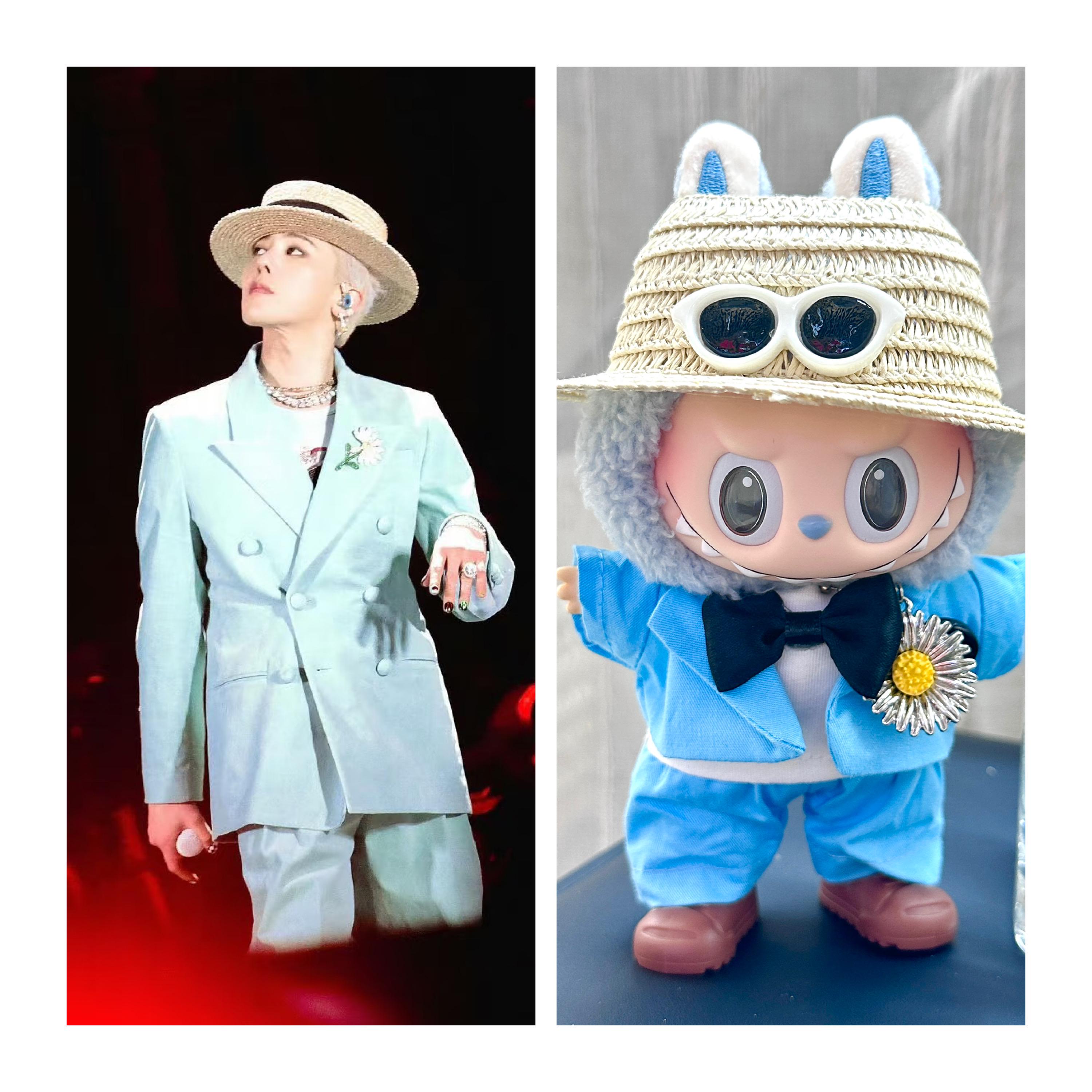 Labuhu G-dragon liveコスプレ Big Bang G-dragon Concert Performance Costume Inspired Labubu Doll